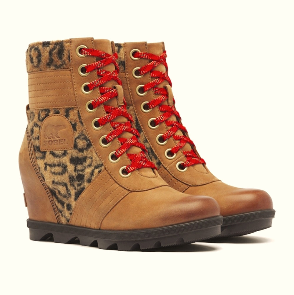 Sorel lexie leopard boots